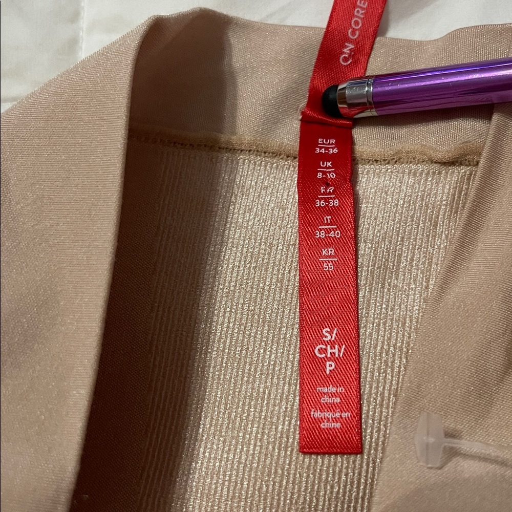 SPANX High Waist Tan Women's Shorts - Picture 4 of 9